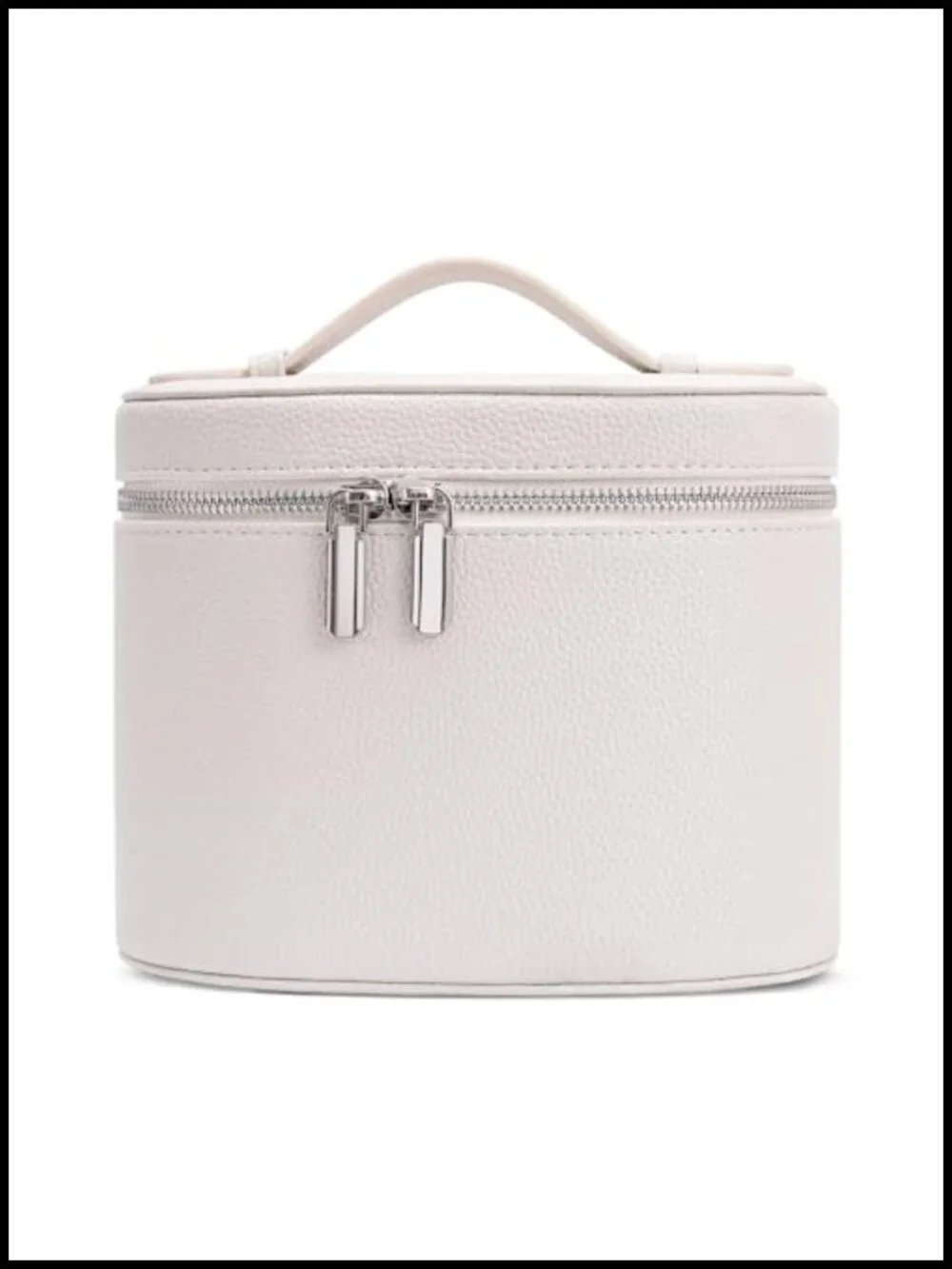 PU Leather Cosmetic Case Makeup Bag with Detachable Compartments